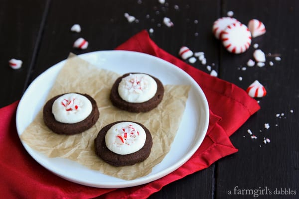 shortbread bites on a white plate