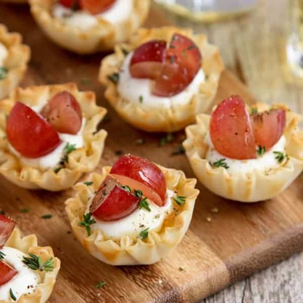 whipped goat cheese phyllo cups
