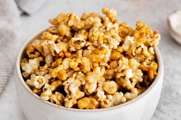 Easy Microwave Caramel Popcorn l A Farmgirl's Dabbles
