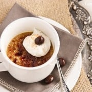 Crème Brûlée in a white cup