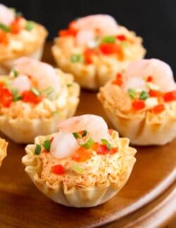 shrimp phyllo cups