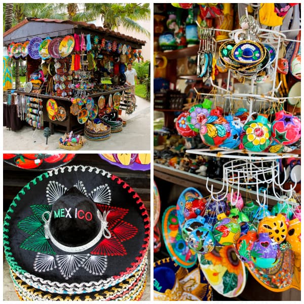 a stand selling mexican souvenirs