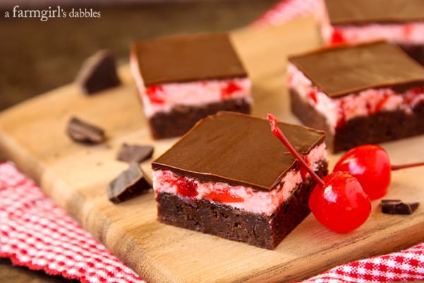 Chocolate Cherry Cordial Brownies