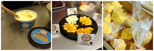 a sampling of widmer's different cheeses