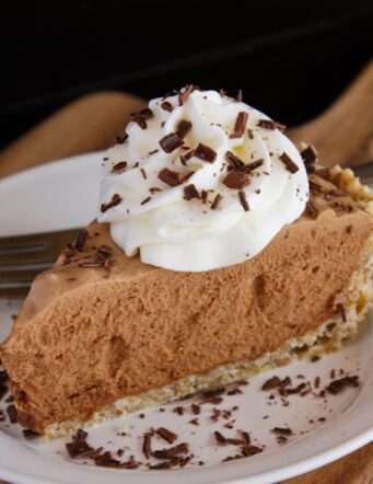 a slice of french silk pie