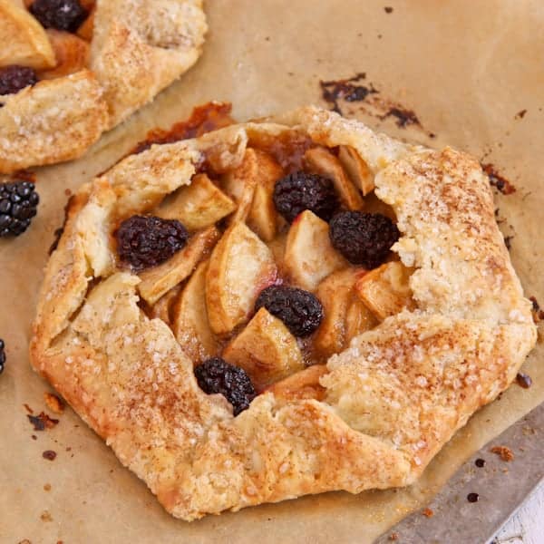 Apple Blackberry Tarts with King Arthur Flour} • a