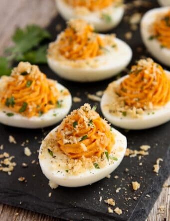 sriracha deviled eggs