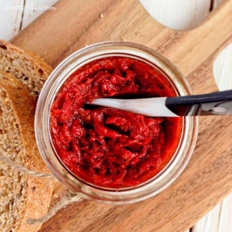 a jar of Sun-Dried Tomato Spread