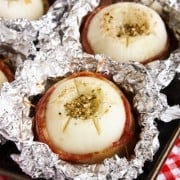 Vidalia Onions in foil