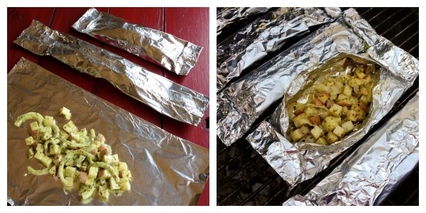 foil Potato Packets before going on the grill