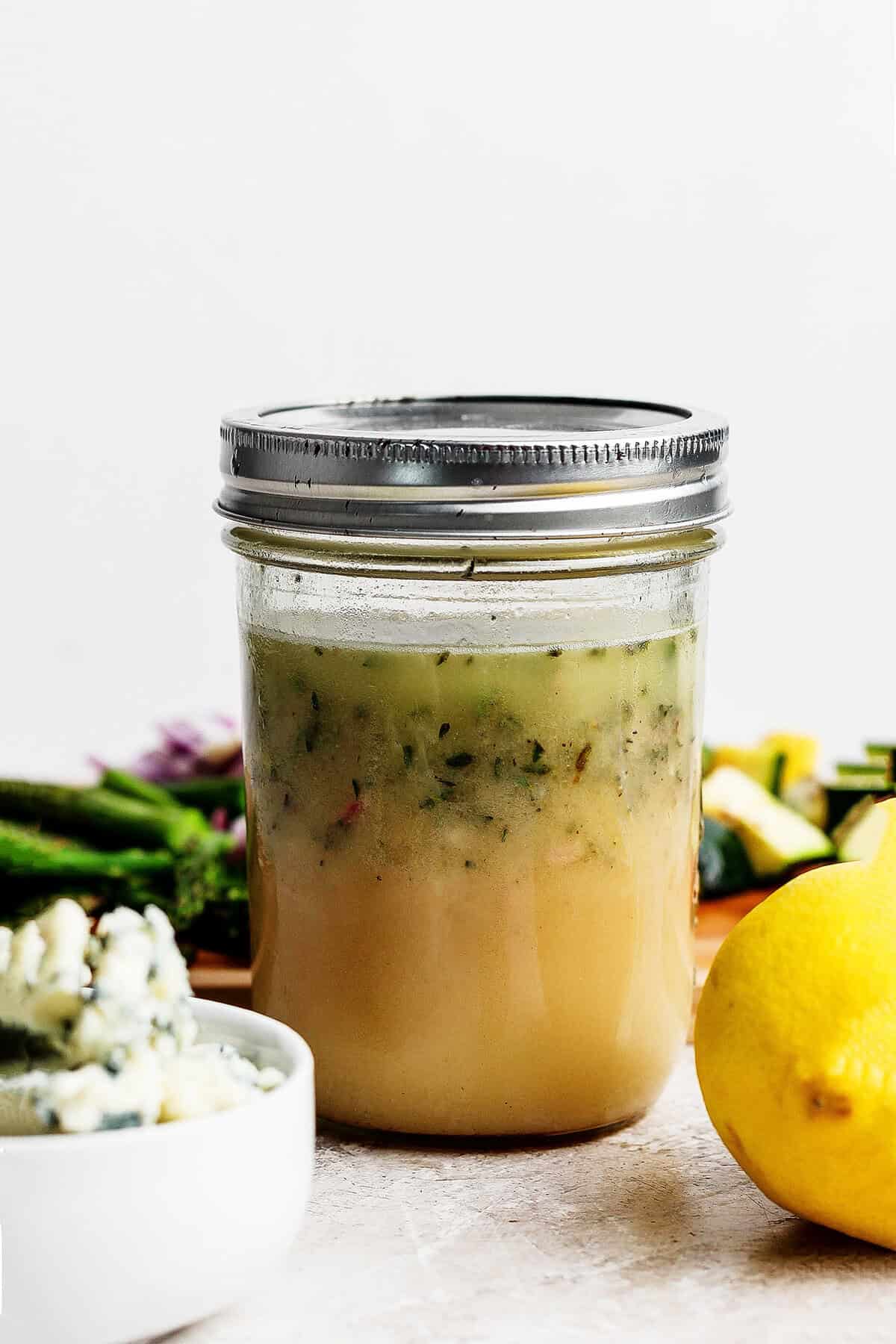 Lemon vinaigrette for grilled vegetables