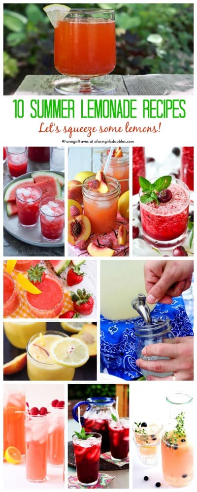 A Collage of the Best Lemonade Recipes for Summer