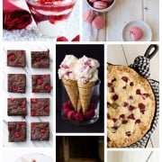 A Collage of The Best Raspberry Snacks, Drinks and Desserts