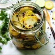 pinterest image of Pickled Squash