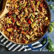 Pinterest image for End of Summer Chicken Chili