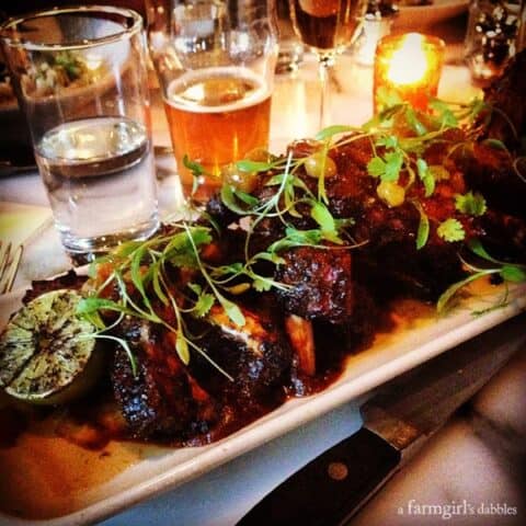 Jerk Baby Back Pork Ribs served at Butcher and the Boar restaurant