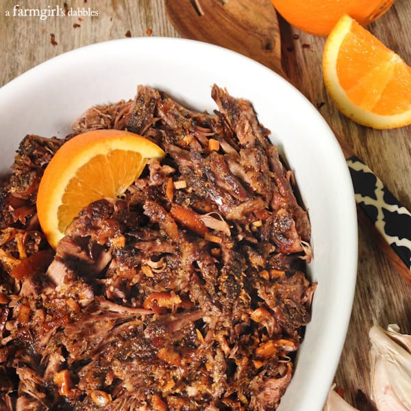 Slow Cooker Orange Balsamic Roast Beef