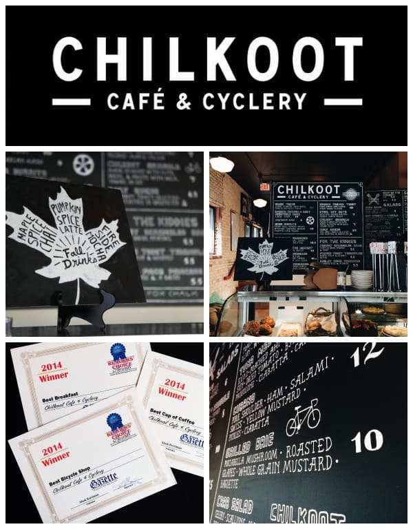 collage of Chilkoot Cafe and Cyclery