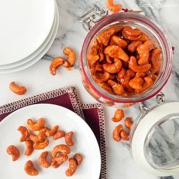 Candied Sriracha Cashews