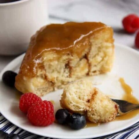 Soft and tender caramel rolls