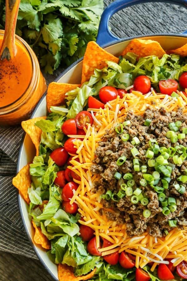 taco salad and dressing