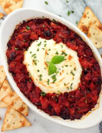 Baked Goat Cheese and Sun-Dried Tomato Dip