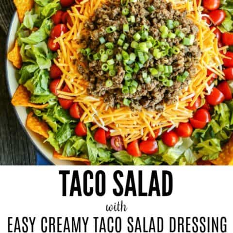 Pinterest image for Dorito taco salad