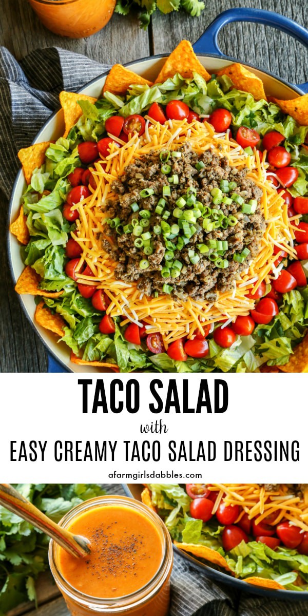 Pinterest image for Dorito taco salad