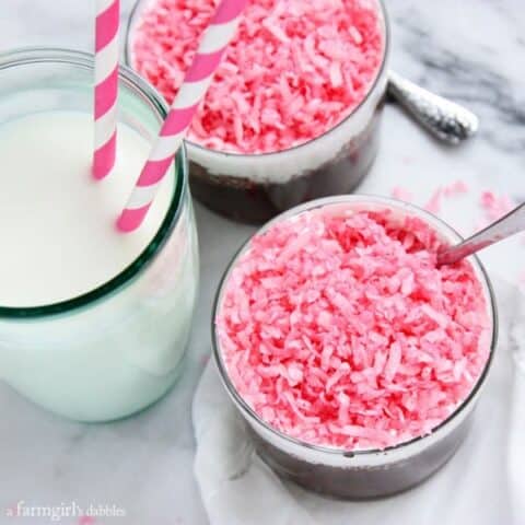 Sno Ball Chocolate Cake Cups