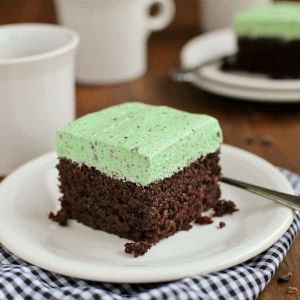 Chocolate Cake With Fluffy Mint Chocolate Chip Buttercream A