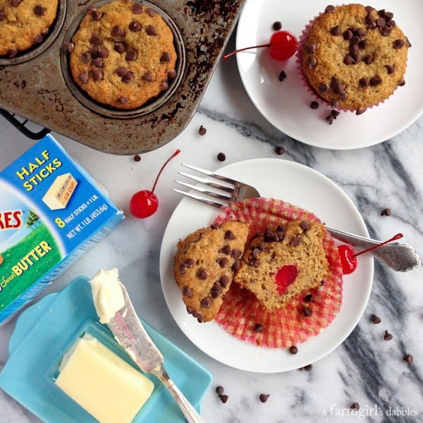 Banana Muffins with land o lakes butter