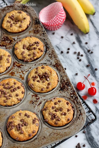 a muffin pan on a cooling rack