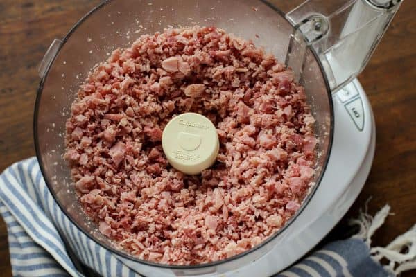 ham in food processor