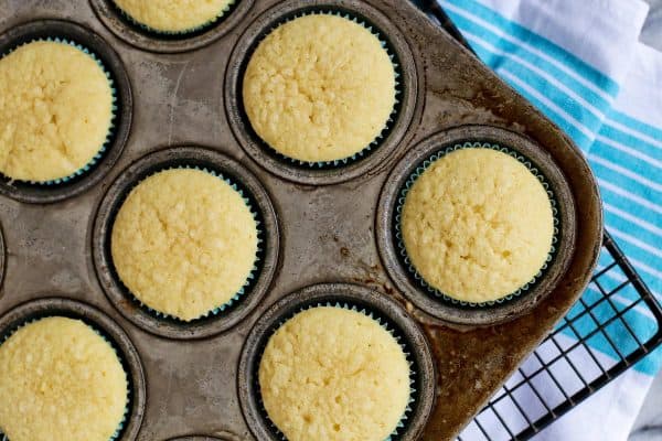 unfrosted Coconut Cupcakes 