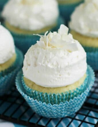 Coconut Cupcakes with Coconut Buttercream