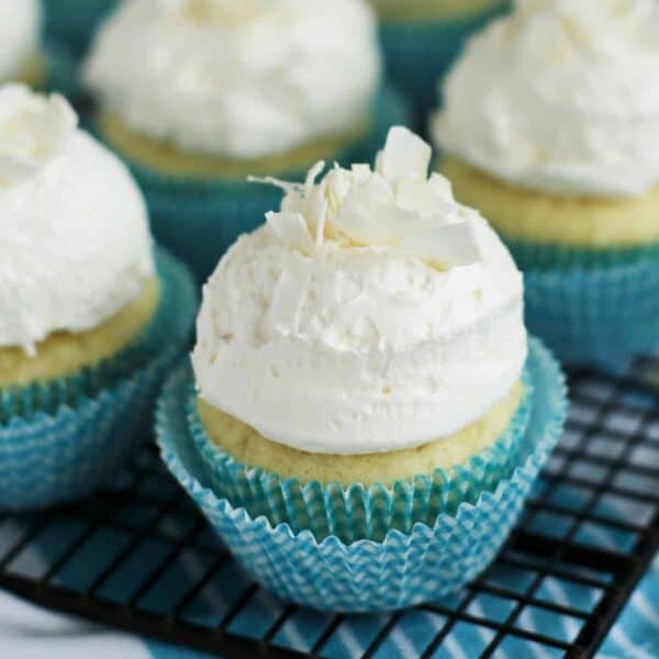 Coconut Cupcakes with Coconut Buttercream