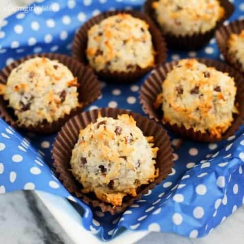 German Chocolate Macaroons