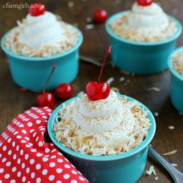 Individual Coconut Tres Leches Cake Cups