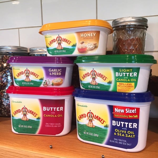 Land O'Lakes butter in tubs