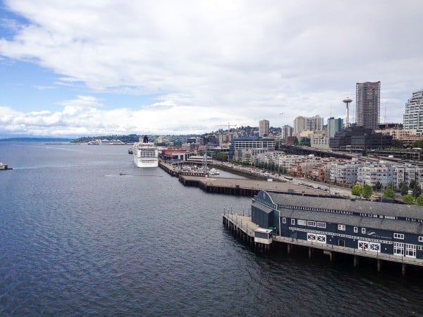 view from Seattle Great Wheel