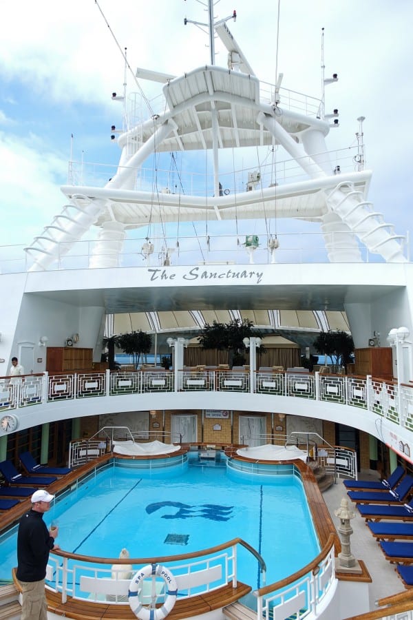 the sanctuary spa onboard The Ruby Princess