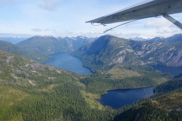 Misty Fjords National Monument seen from a float plane in Ketchikan, Alaska