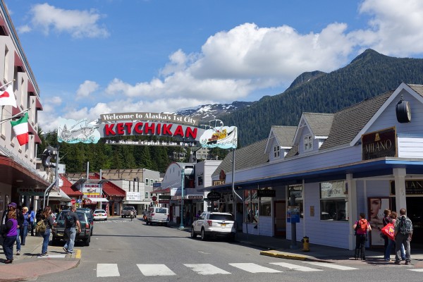 a street in Ketchikan, Alaska