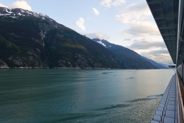 view from a cruise ship balcony