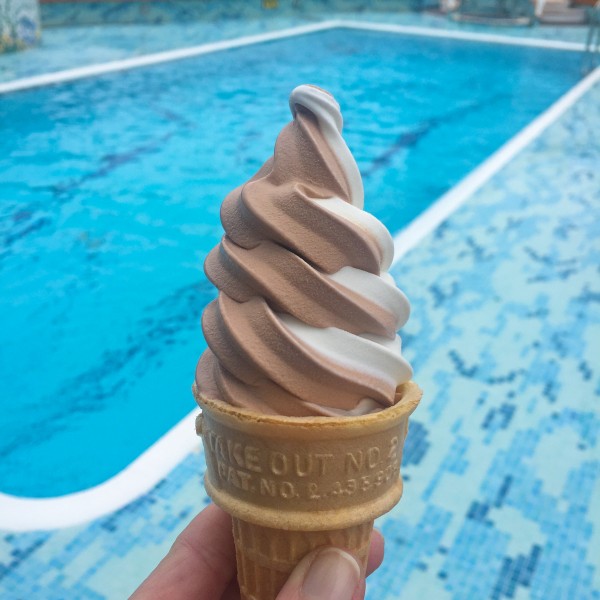 ice cream swirl cone on the Ruby Princess