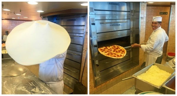 the Pizzeria on the Ruby Princess