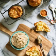 Pumpkin Pie Spiced Butter on a popover