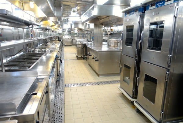 Ruby Princess galley