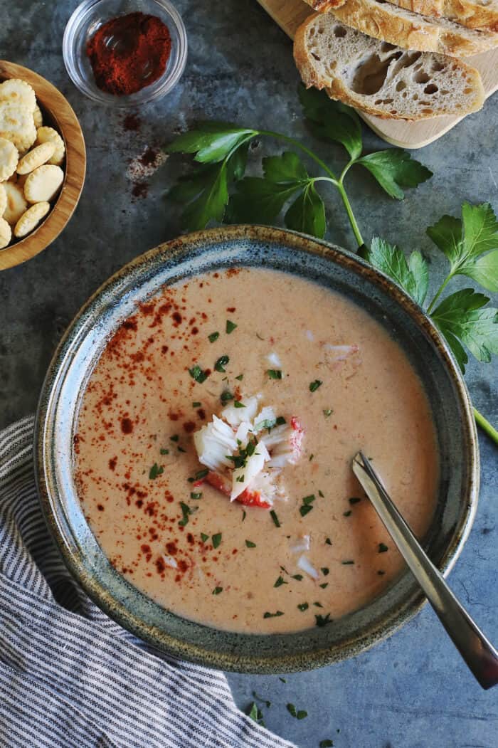 Easy Crab Bisque Recipe l A Farmgirl's Dabbles