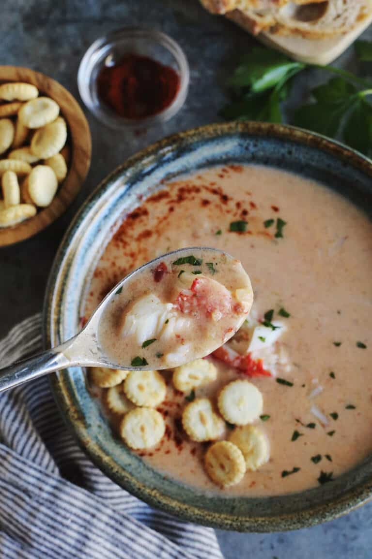 Easy Crab Bisque Recipe l A Farmgirl's Dabbles